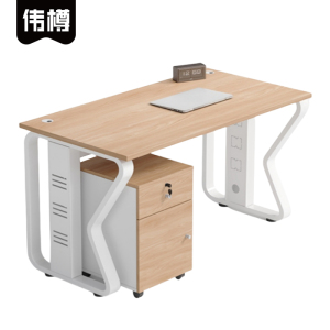 伟樽办公桌带一柜120*60*75cm套