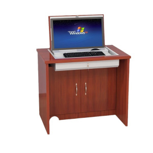 沃灏 翻转电脑桌多媒体机构电教室机房桌隐藏式实木翻转桌 800*600*760mm
