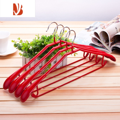 三维工匠10个装多衣架金属防滑家用衣挂金色成人晾晒衣服架挂衣撑