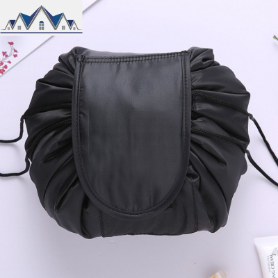 vely vely懒人化妆包女简约便携旅行大容量抽绳收纳袋防水洗漱包 三维工匠收纳包