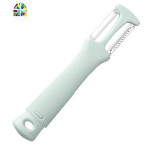 家用水果削皮刮刀蔬果萝卜土豆刨皮刀三合一多功能刨丝器刮皮小刀 FENGHOU 三合一多功能水果刀(天空蓝)削皮器