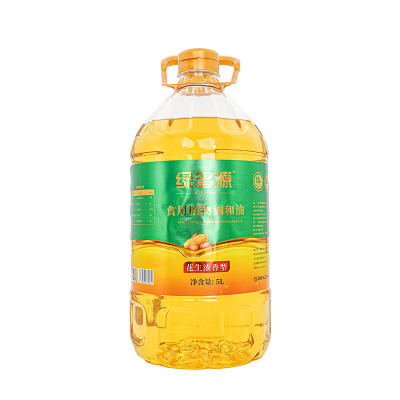 绿多源植物调和油(花生型)5L/桶食用油炒菜美味可口