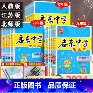 数学 江苏版 九年级下 [正版]2024春启东中学作业本语文数学英语化学七八九年级下册上册人教版江苏版苏教版书初中初一二