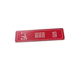 库标 组合侧面前铭牌 30*130mm(块)