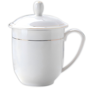 优诗提念YSTN-SB05 380ml金边白瓷会议杯(计价单位:个)白色