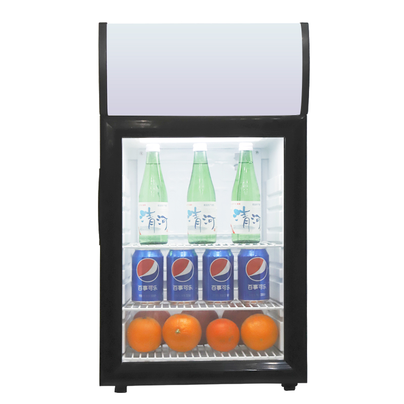 捷盛(js)sc-55l 55升迷你黑色冰吧 家用商用小型冷柜 立式灯箱冷藏