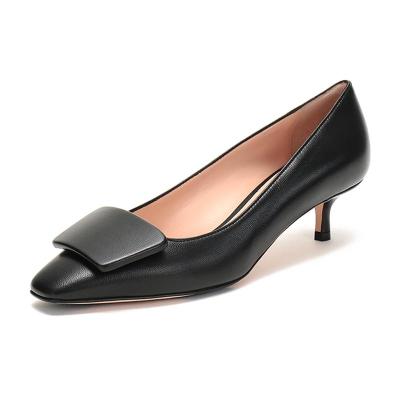 BALLY巴利女款羊皮中跟船鞋CLAUDIE45