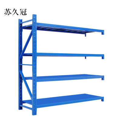 苏久冠承重200kg货架置物架钢制货架蓝色副架长200宽50高200CM