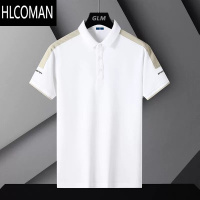 HLCOMAN~高端polo衫男士短袖t恤夏季冰丝薄款翻领半袖休闲上衣服