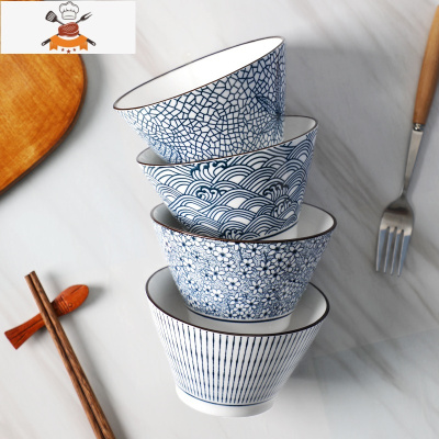 敬平陶瓷日式5斗笠碗创意2021年新款喇嘛碗米饭碗水果碗学生家用