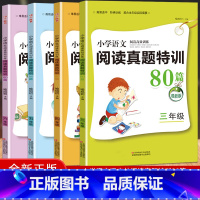 [正版]4册小学语文阅读真题特训80篇小学三四五六年级阅读高效训练理解专项训练题 小学语文3456年级课内外阅读书期中期