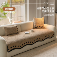 新款异形沙发垫四季通用坐垫防滑防猫抓式半边绒沙发盖布