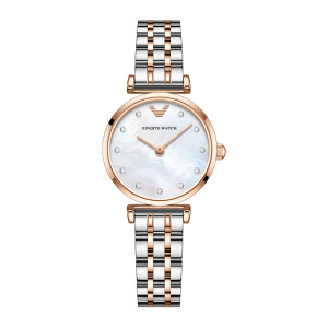 新奇特正品精致小巧百搭女士石英表防水钢带白月光手表女新款轻奢小众小表盘学生女表X-77