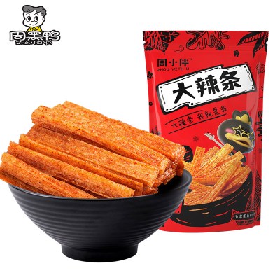 周黑鸭旗舰店-真空大辣条180g网红辣条麻辣儿时老式豆皮怀旧休闲零食
