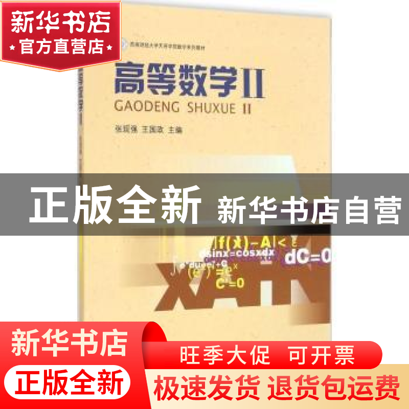 正版 高等数学:Ⅱ 张现强,王国政主编 西南财经大学出版社 9787