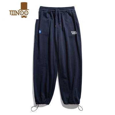 YANXU抽绳束脚卫裤男款潮牌休闲裤美式复古cityboy裤子运动裤