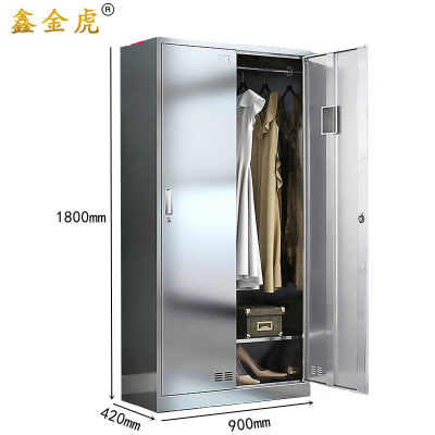 鑫金虎不锈钢衣柜员工宿舍柜Q01 900*420*1800mm