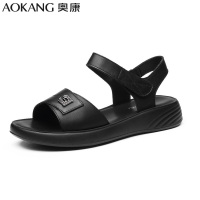 奥康女士凉鞋夏季新款简约百搭日常通勤舒适透气凉鞋休闲外穿沙滩鞋