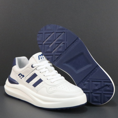 头层牛皮轻奢男鞋年新款夏季板鞋厚底轻便小白鞋男运动休闲鞋