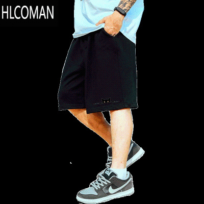 HLCOMAN夏季薄款宽松短裤男休闲裤运动裤加肥加大五分裤大码篮球裤男