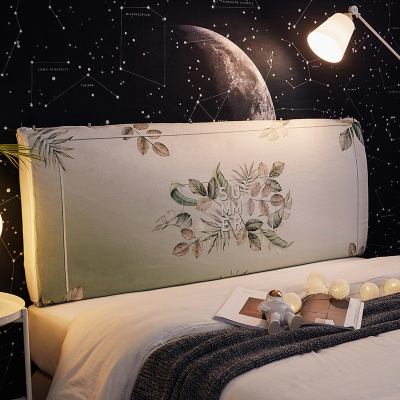 北欧风床头罩套床头套全包软包防尘罩保护套1.8米床头1.5弹力布套 约定 长200cm高50到65厘米之间适用