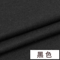 家柏饰(CORATED)棉麻布料服装面料 亚麻薄款夏季刺绣绣花衣服布料diy手工色麻布 16号黑色