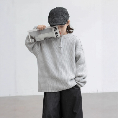 男童毛衣秋冬款新款大男孩冬装上衣儿童装冬季打底线衣针织衫