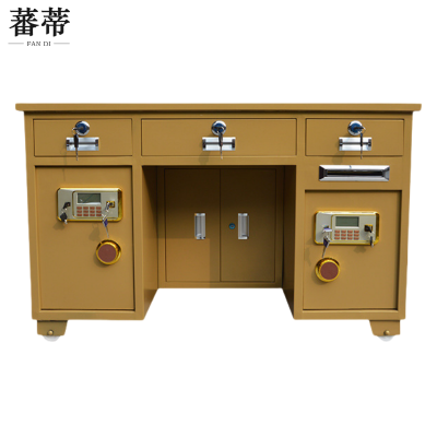 蕃蒂电子保险桌 1.3米双柜张