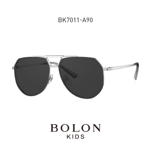 BOLON暴龙儿童太阳镜2021新款双梁飞行员款时尚男童墨镜BK7011