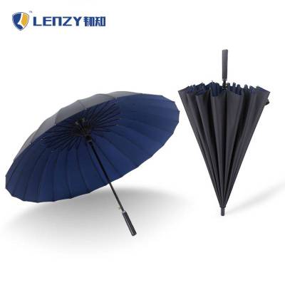 LENZY 韧知 雨伞 24骨双层-丈青/把