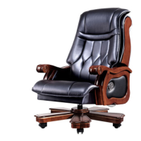 晋舰 老板椅商务大班椅可躺按摩电脑椅升降转椅5轮办公椅 PU皮