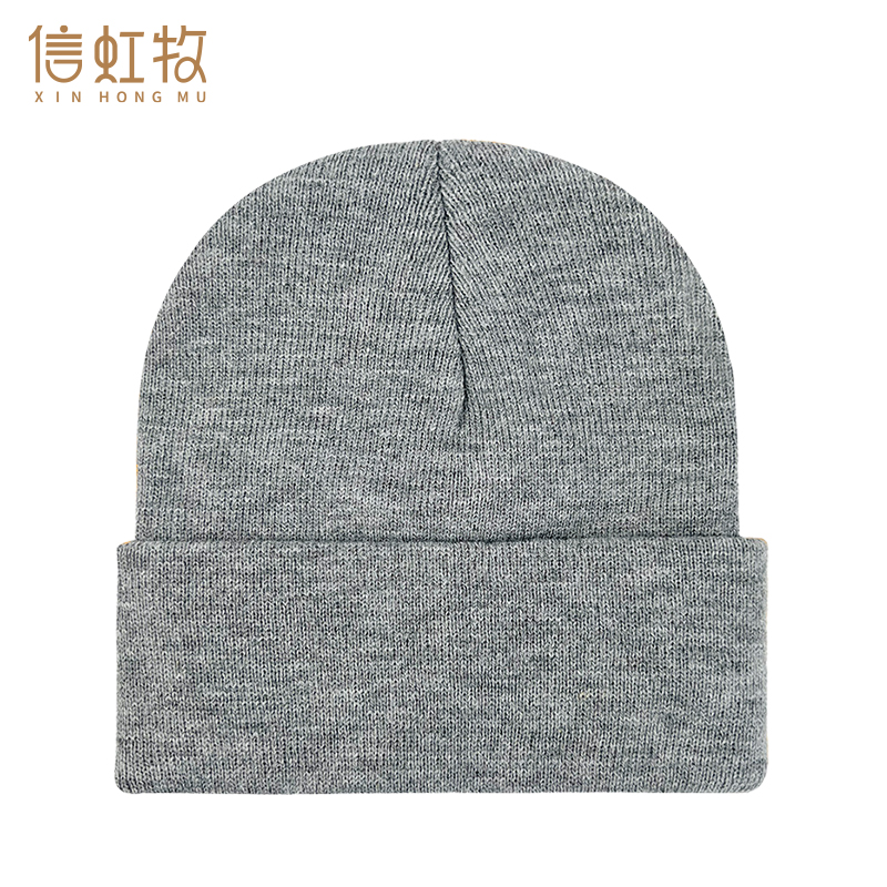 信虹牧 纯色针织帽护耳保暖 均码 顶