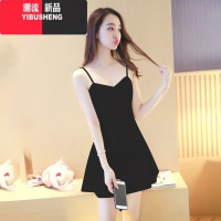 YIBUSHENG新款性感夜店女装公主裙吊带裙小清新显瘦连衣裙小个子打底短裙