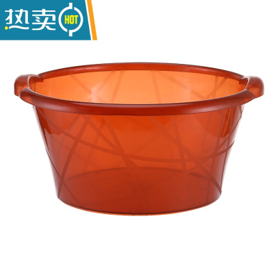 敬平塑料脸盆家用方形加厚加深透明婴儿洗盆洗衣盆学生宿舍用洗脚盆子