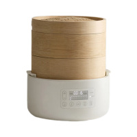 OLAYKS立时电蒸锅2L两层竹笼智能电脑款OLK-03-06