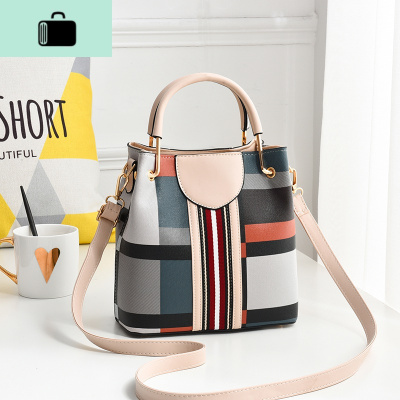 2020大包包女士2019新款潮网红单肩斜挎包时尚百搭手提包水桶包NEW LAKE女斜挎包