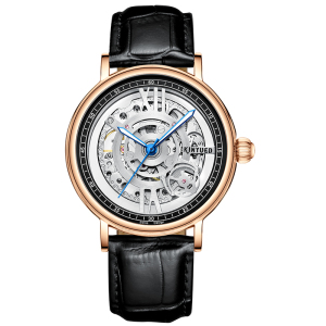 金悦达2020年全新上市高端男士手表时来运转系列转摆陀360度旋转夜光表针全自动机械机芯镂空表盘的男士自动机械手表