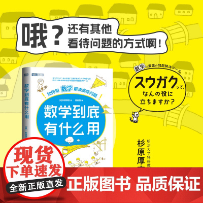 数学到底有什么用:如何用数学解决实际问题 [日] 杉原厚吉 人民邮电出版社 正版书籍