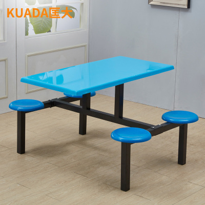 匡大连体餐桌椅学校食堂餐组合4人位KD-CZ-QT22
