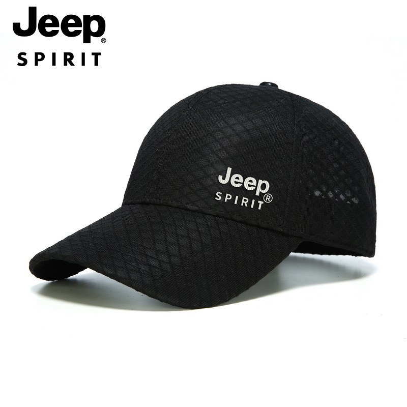 JEEP SPIRIT棒球帽男夏季防晒透气遮阳帽户外休闲百搭鸭舌帽