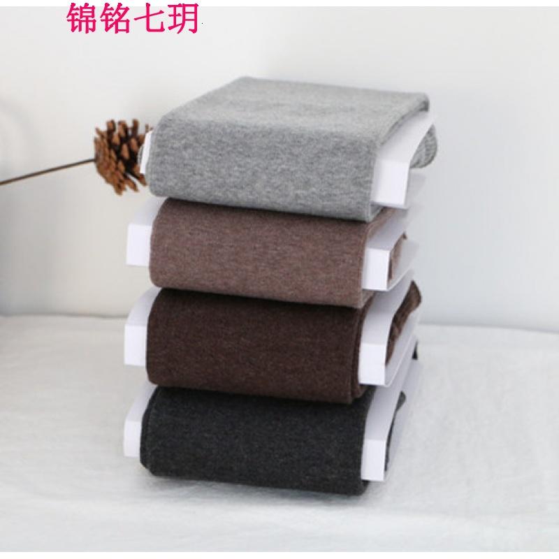 锦铭七玥2018春款 燕麦白奶咖啡棕驼色细竖纹显瘦微压打底连裤袜子女