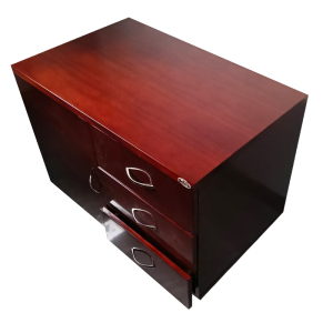 广亿隆贴实木皮中式副柜储物柜文件柜桌边柜办公柜