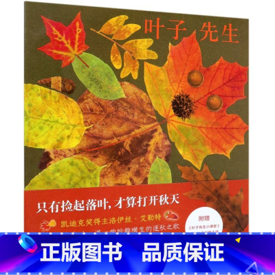 叶子先生(精) [正版]叶子先生(精) 洛伊丝艾勒特秋天主题儿童绘本3三-4-5到6岁以上幼儿园大中小班宝宝孩子入学前阅