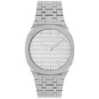 女士石英防水米纤薄腕表mm银色表盘不锈钢表带