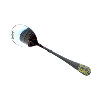 金迪乐304不锈钢餐具长柄勺子10个装SZ2010D/件