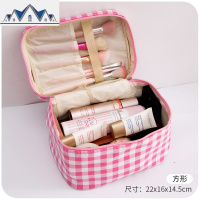 ins风超火简约化妆包便携旅行可爱日系韩国化妆收纳多功能化妆袋 三维工匠收纳包