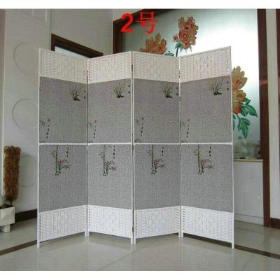 BONJEAN屏风隔断折屏简约现代卧室客厅移动推拉中式布艺屏风帘房间隔断墙