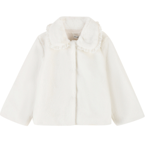 [1件3折]铅笔俱乐部秋冬新款女小童外套儿童毛绒保暖上衣宝宝加厚长袖