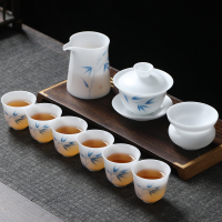 MULTIPOTENT功夫茶具整套陶瓷套装精美伴手礼盒装冰种成竹套装
