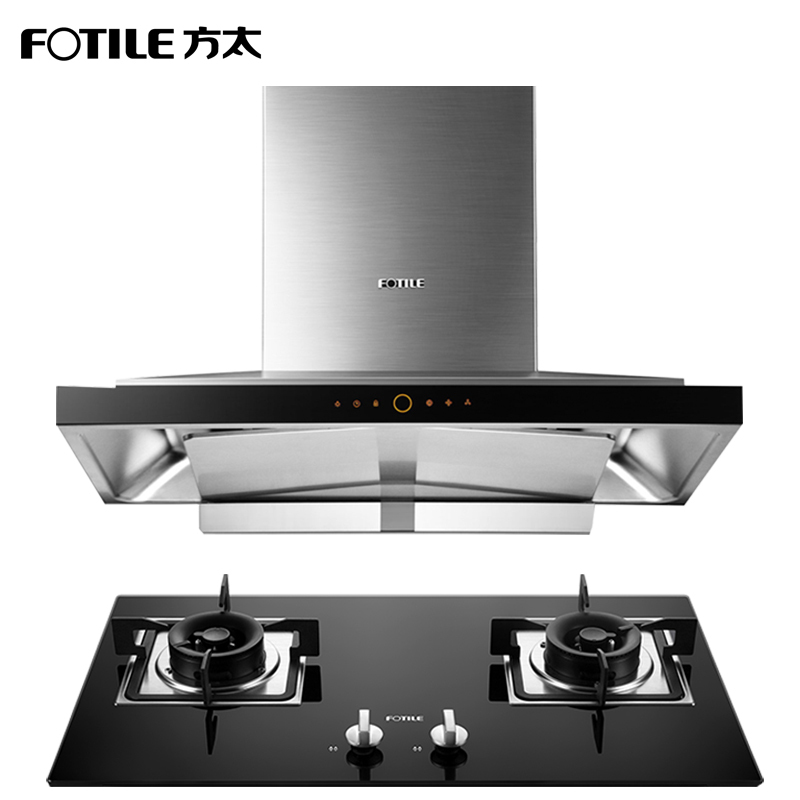 方太(FOTILE) 18.5立方欧式塔型云魔方 触控式抽油烟机燃气灶具烟灶套餐 EM71T+GT6BE 天然气